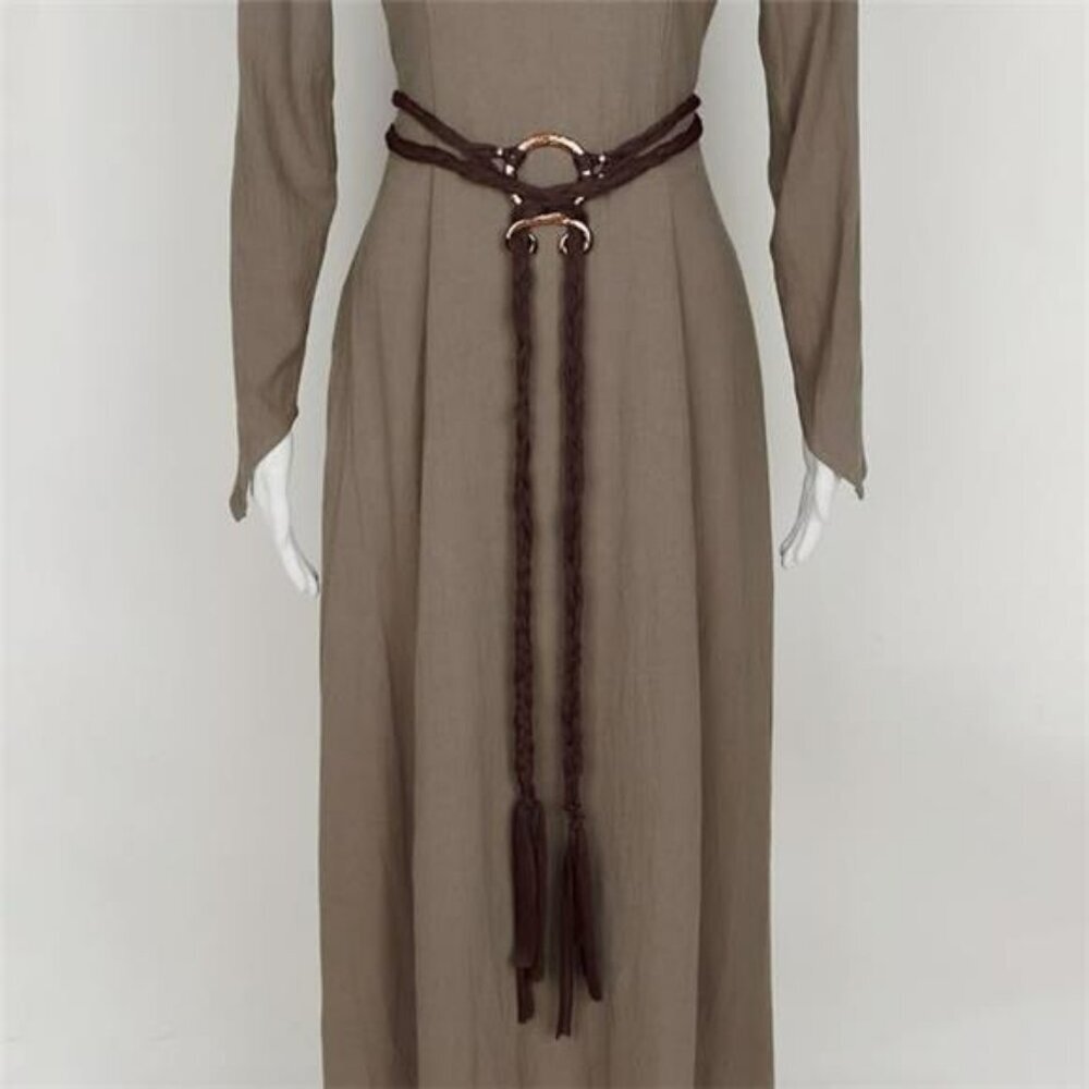 LVOW Viking Troll Cross Rope Belt Norse Witch Costume Pagan Medieval Accessory - Picture 2 of 8
